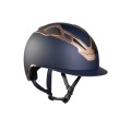 CASCO APEX CHROME AZUL MATE/ORO ROSA