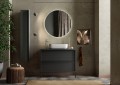 Mueble de baño de 2 cajones con lavabo STEEL