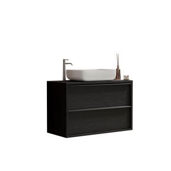 Mueble de baño de 2 cajones con lavabo STEEL