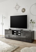 Mueble TV 2 Puertas / 1 Cajón MIRO color negro