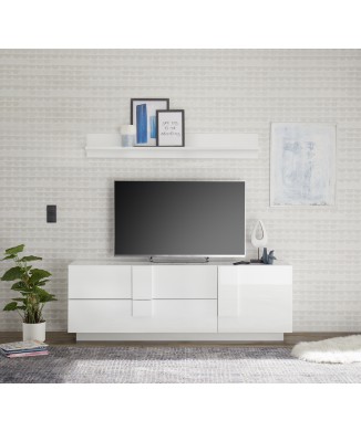 Mueble TV Bajo 2 Cajones 1 Puerta JUPITER 182x44x63 cm