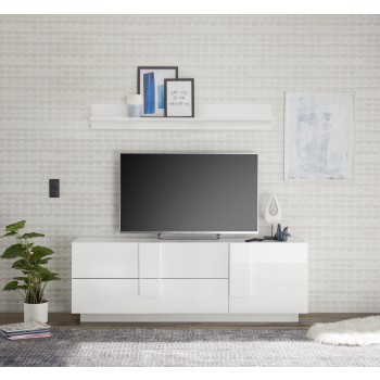 Mueble TV Bajo 2 Cajones 1 Puerta JUPITER 182x44x63 cm