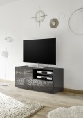 Mueble TV Pequeño 1 Puerta 1 Cajón MIRO Negro