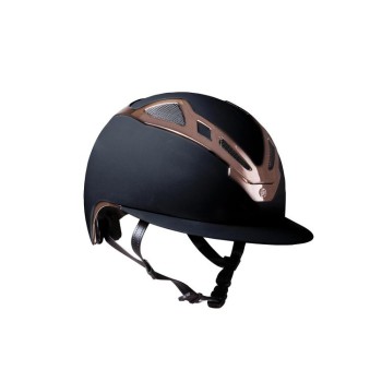 CASCO DE MUJER APEX CHR BLK MATT/ROSE GOLD