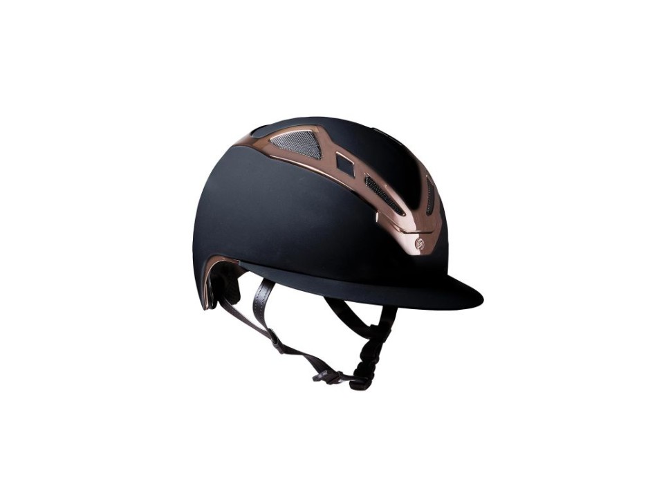 CASCO DE MUJER APEX CHR BLK MATT/ROSE GOLD