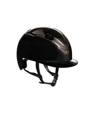 CASCO APEX CROMO NEGRO BRILLANTE