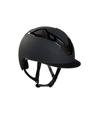 CASCO APEX CROMO NEGRO MATE