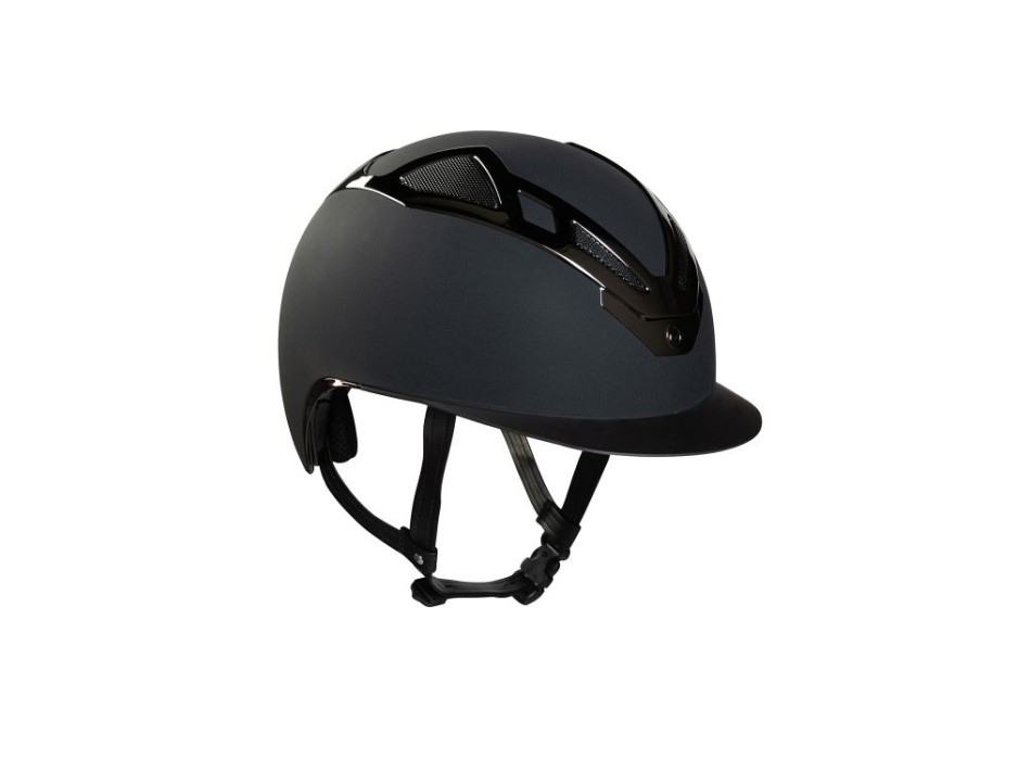 CASCO APEX CROMO NEGRO MATE