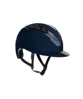 CASCO APEX CHROME LADY AZUL MARINO BRILLANTE