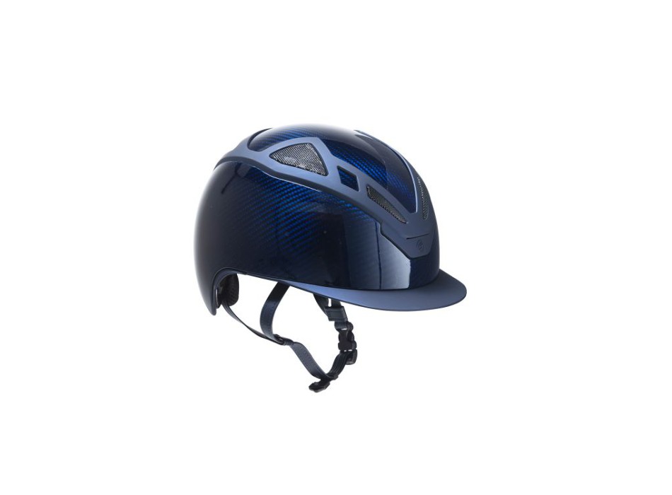 CASCO APEX FULL CARBON AZUL BRILLANTE