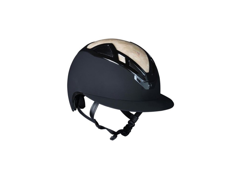 CASCO APEX MADREPERLA SEÑORA NEGRO MATE