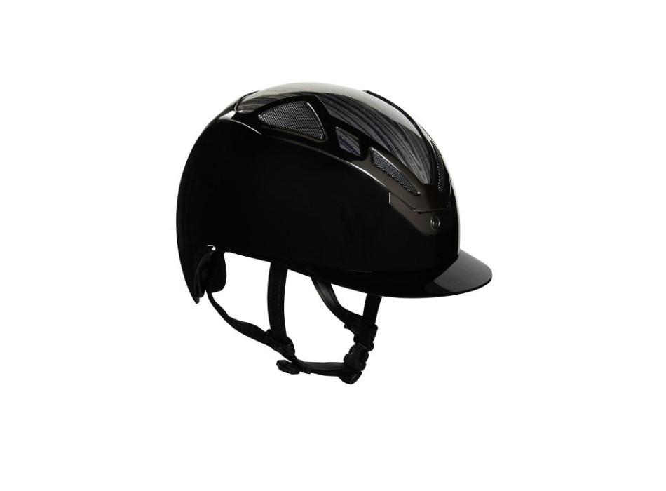 CASCO APEX WOOD NEGRO BRILLANTE