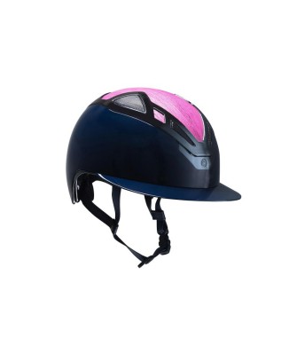 CASCO APEX WOOD LADY AZUL MARINO ROSA BRILLANTE