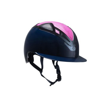 CASCO APEX WOOD LADY AZUL MARINO ROSA BRILLANTE