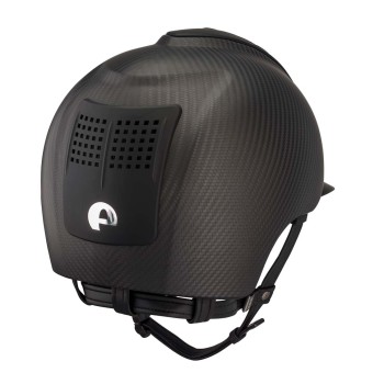 CASCO E-LIGHT CARBONO NEGRO MATE CON VISERA NEGRO MATE Y 3 INSERCIONES NEGRO MATE