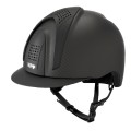 CASCO E-LIGHT CARBONO NEGRO MATE CON VISERA NEGRO MATE Y 3 INSERCIONES NEGRO MATE