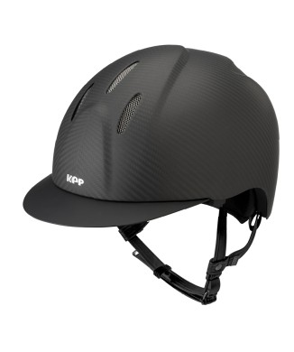 CASCO E-LIGHT CARBONO NEGRO MATE CON VISERA NEGRO MATE Y REJILLA DE ACERO INOXIDABLE