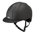 CASCO E-LIGHT CARBONO NEGRO MATE CON VISERA NEGRO MATE Y REJILLA DE ACERO INOXIDABLE