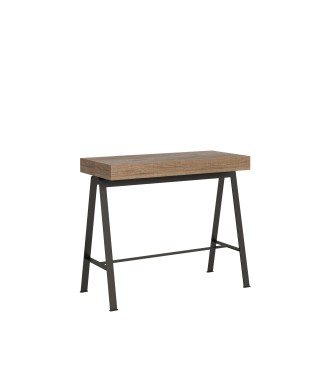 Banco Consola Estructura Antracita - Consola extensible 90x40/196 cm Small Premium Bench Estructura Roble Natural Antracita