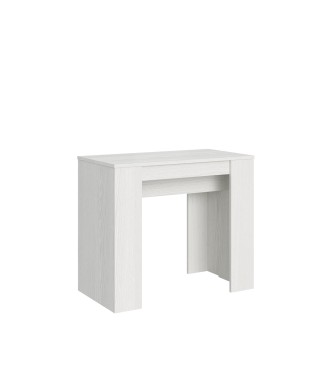 Consola Basic - Consola extensible 90x48/204 cm Basic Small Fresno Blanco