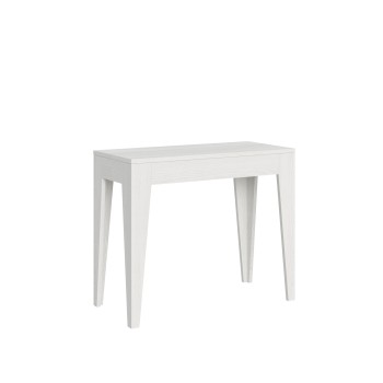 Consola Isotta - Consola extensible 90x42/198 cm Isotta Small Fresno Blanco