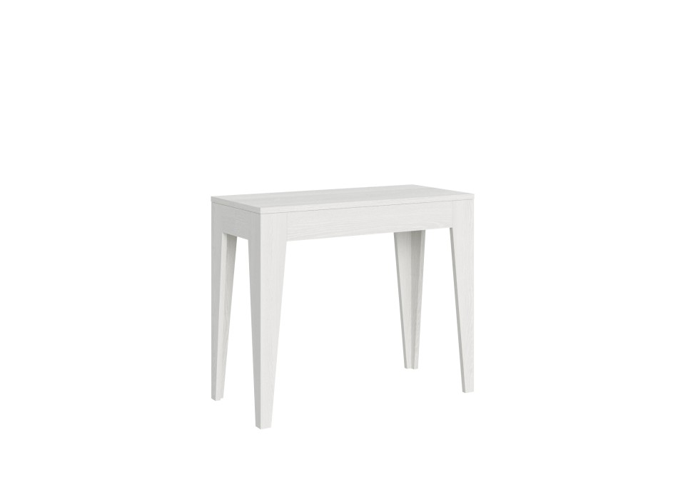 Consola Isotta - Consola extensible 90x42/198 cm Isotta Small Fresno Blanco