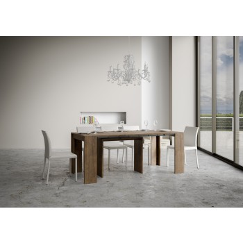 Mia Console - Consola extensible 90x42/198 cm Mia Small Blanco Fresno