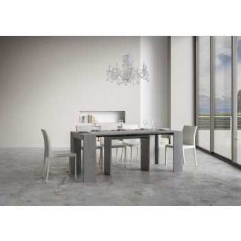 Mia Console - Consola extensible 90x42/198 cm Mia Small Blanco Fresno