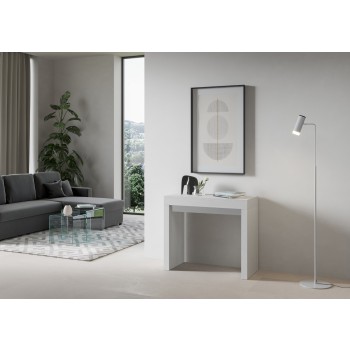 Roxell Consola - Consola Extensible 90x40/196 cm Roxell Pequeña Fresno Blanco