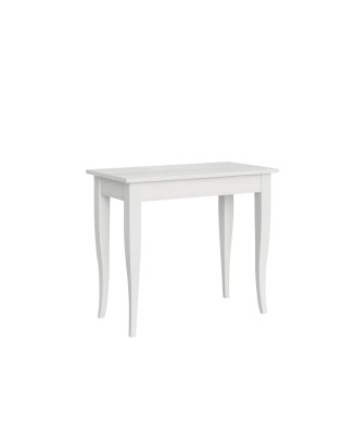 Sabre Consola - Consola extensible 90x48/204 cm Sabre Pequeña Fresno Blanco