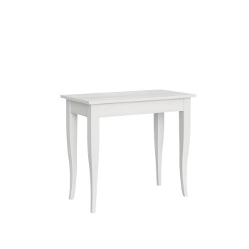 Sabre Consola - Consola extensible 90x48/204 cm Sabre Pequeña Fresno Blanco