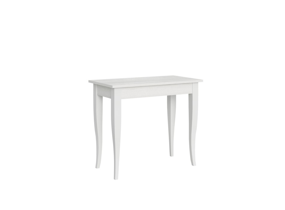 Sabre Consola - Consola extensible 90x48/204 cm Sabre Pequeña Fresno Blanco