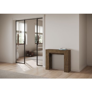 Slick Console - Consola extensible 90x25/181 cm Slick White Ash