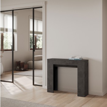 Slick Console - Consola extensible 90x25/181 cm Slick White Ash