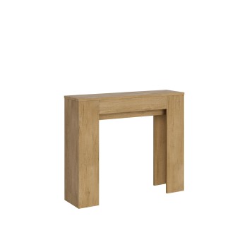 Slick Console - Consola extensible 90x25/181 cm Slick White Ash