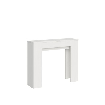 Slick Console - Consola extensible 90x25/181 cm Slick White Ash