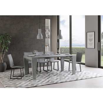 Spimbo Consola - Consola extensible 90x40/196 cm Spimbo Pequeña Fresno Blanco