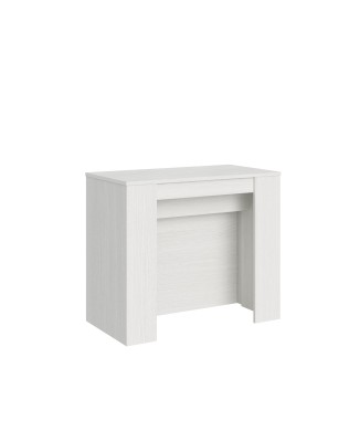 Venus Consola - Consola extensible 90x48/296 cm Venus Fresno Blanco