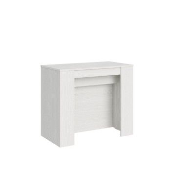 Venus Consola - Consola extensible 90x48/296 cm Venus Fresno Blanco