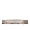 Rinconera Blok 5 plazas beige 320 x 290 cm /