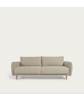 Sofá Carlota 3 plazas beige 213 cm