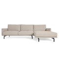 Sofá Galene 3 plazas con chaiselongue derecha beige 254 cm