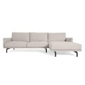 Sofá Galene 4 plazas con chaiselongue derecha beige 314 cm