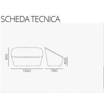 Sofá LOG 368 PEDRALI