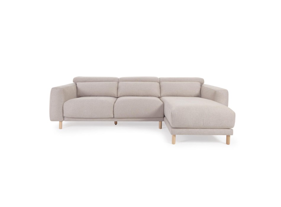 Divano Singa 3 posti con chaise longue destra