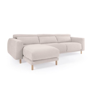 Divano Singa 3 posti con chaise longue sinistra