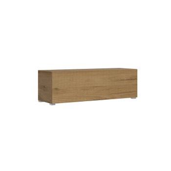 Isoka Elements - Mueble TV Flap con prensaestopas L.133.6 H.40 D.39.2 con pies Roble Natural