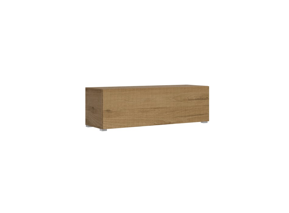 Isoka Elements - Mueble TV Flap con prensaestopas L.133.6 H.40 D.39.2 con pies Roble Natural