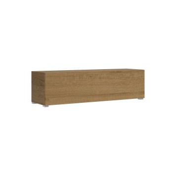 Isoka Elements - Mueble TV Flap con prensaestopas L.153.6 H.40 P.39.2 con pies Roble Natural