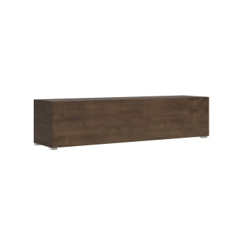 Isoka Elements - Mueble TV Flap con prensaestopas L.173.6 H.40 P.39.2 con pies Roble Natural